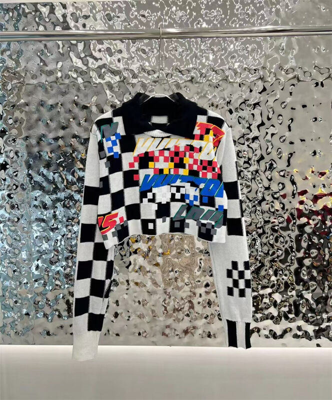 New in early autumn!【S'SEVEN】Lingge fashion all-match warm sweater 9880# XYJ