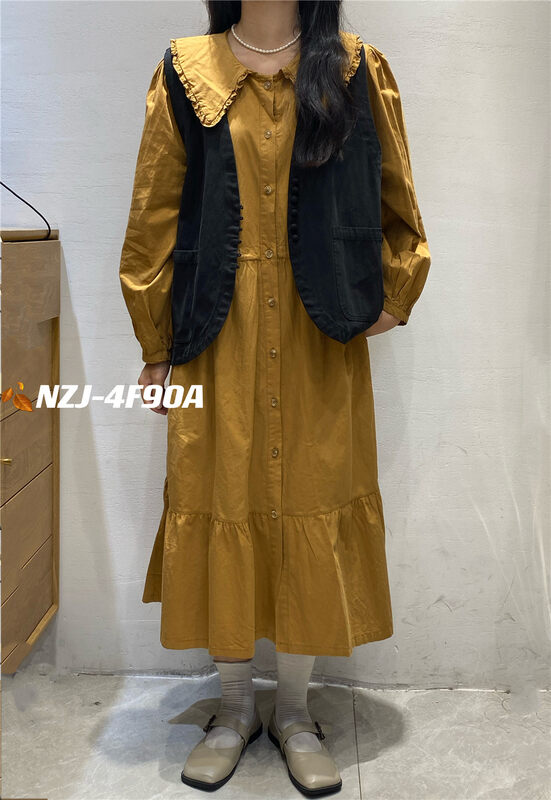 New in autumn! [NZJ] V-neck Japanese all-match vest (only vest) 820362# L