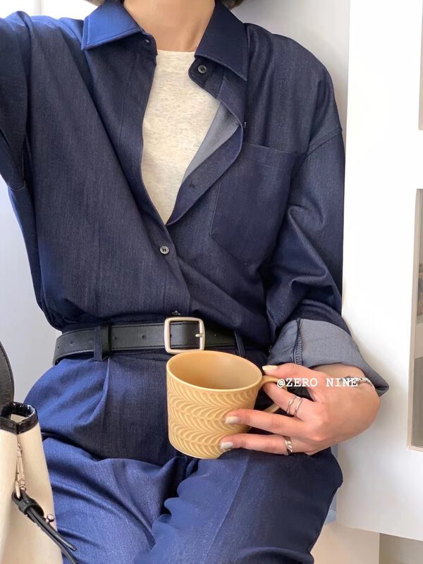 New in early autumn!【ZERO-NINE 09】Single-breasted comfortable all-match shirt (only selling shirts) 9389# ZJY