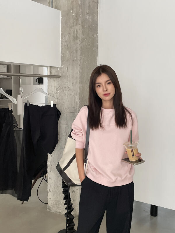 New in early autumn!【CLEAN SPACE】Korean solid color all-match round neck sweater 32758# CQW