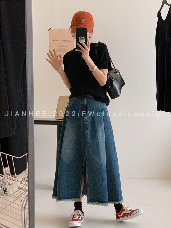 New in early autumn!【JIAN HEE】Simple round neck lace sweater MY011# OZQ