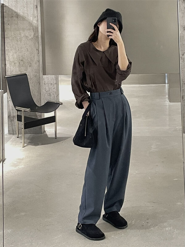 【CLEAN SPACE】Solid color loose all-match casual pants 33172