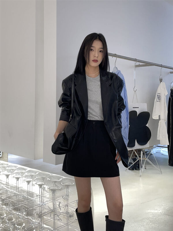 New in early autumn! [CLEAN SPACE] Temperament texture loose and comfortable suit 32759# CQW