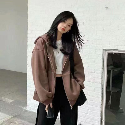 Sweater women's spring and autumn thin coat Korean style trendy student loose cardigan top