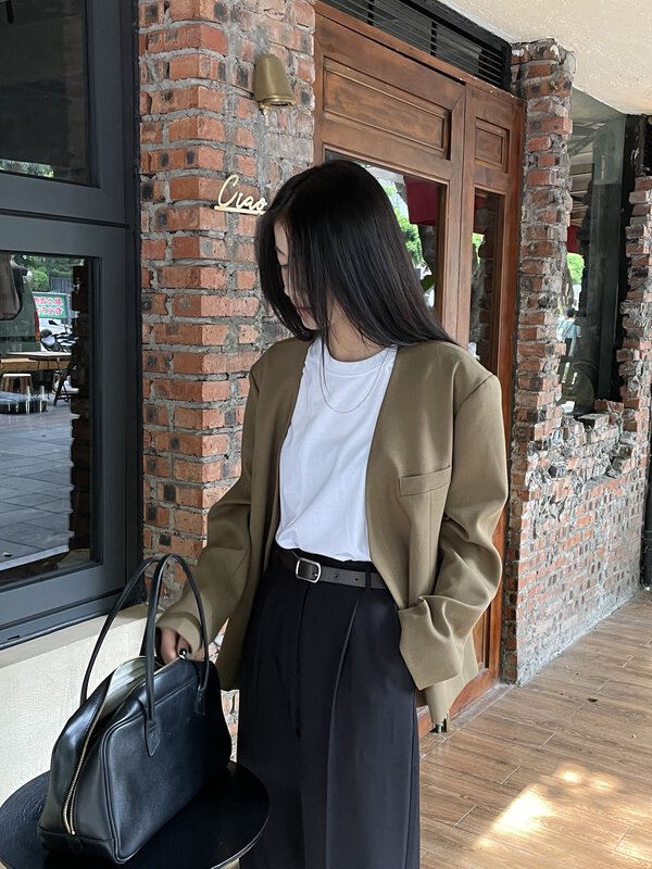 New in early autumn! [CLEAN SPACE] Temperament texture cardigan suit (including 4% wool) 31660# CQW