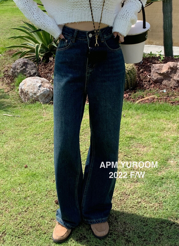 New in early autumn! [APM YUROOM] Korean version of all-match retro jeans 9033# LSL