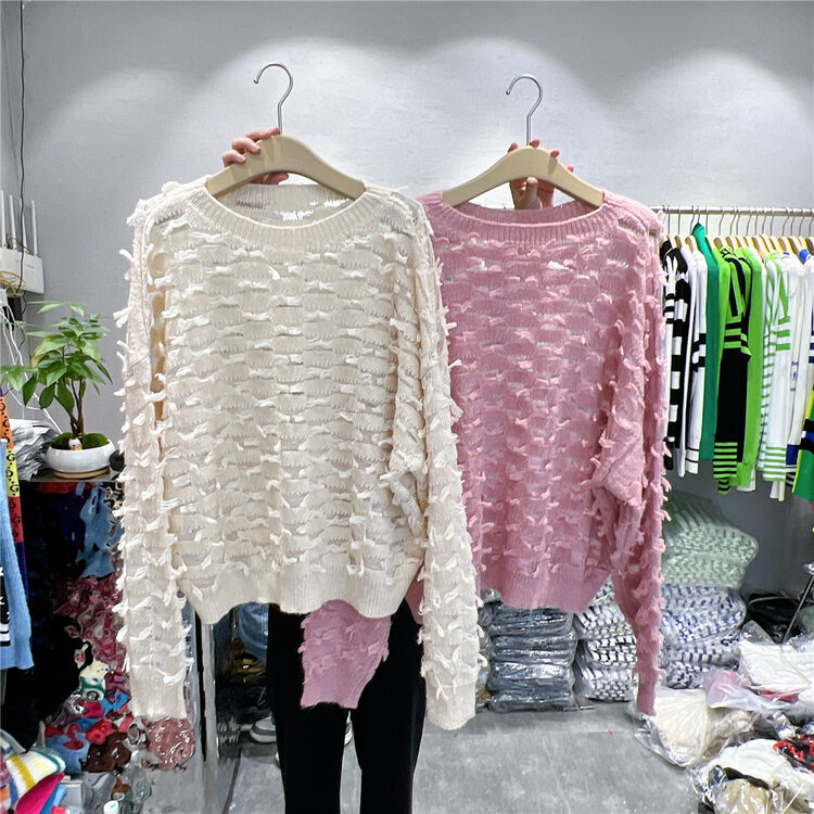 New in early autumn! [S'SEVEN] Round neck loose all-match warm sweater 3158# XYJ