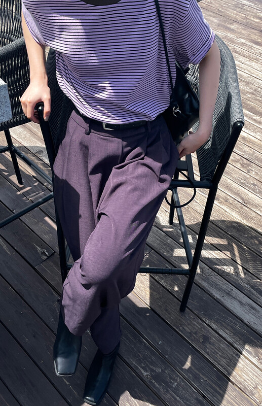 New in autumn!【QY FIBER ART】Korean all-match simple trousers 12861# GY