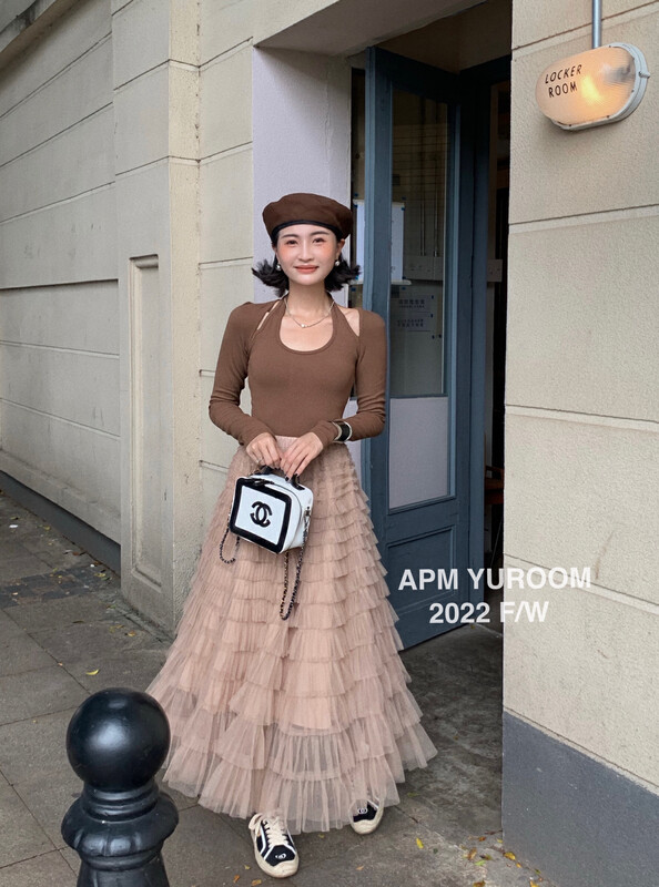 New in early autumn! [APM YUROOM] Temperament Heavy Industry Fashion Skirt 9072# LSL
