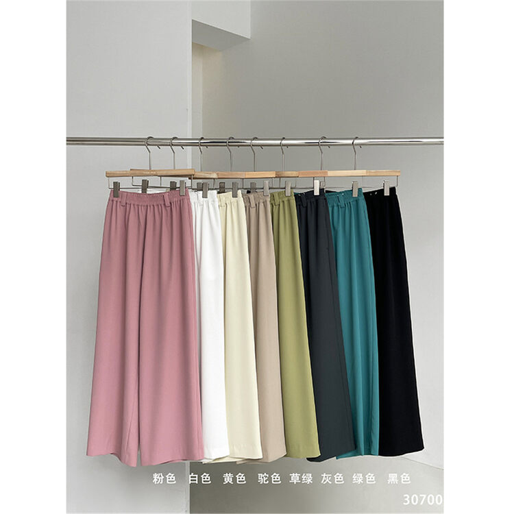 New in early autumn! [CLEAN SPACE] Basic all-match fashion wide-leg slim casual pants YS1-30700# GYJ
