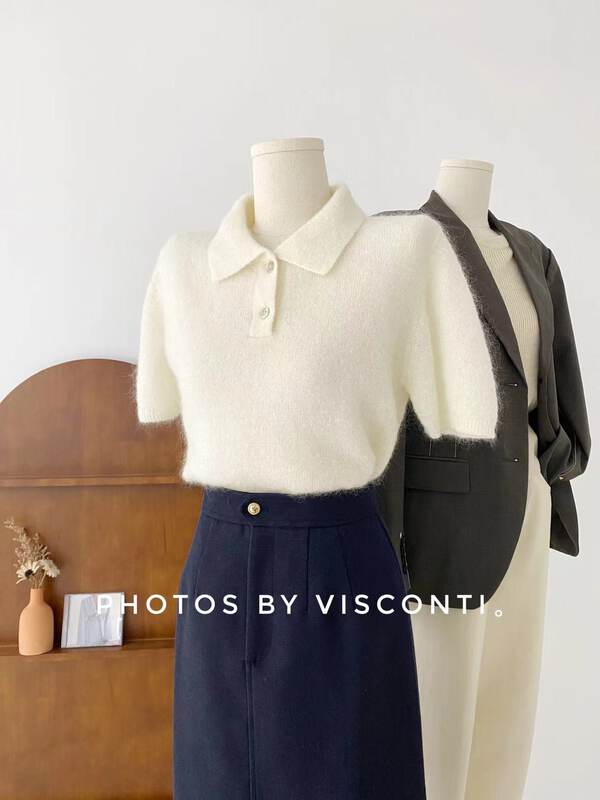 New in autumn! [C Ouni] Korean version of simple and versatile knitted cardigan C605-9M2303611975# GYJ