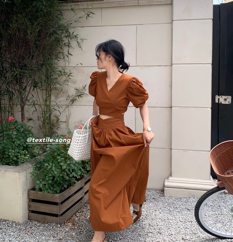 [UNITY] Age-reducing Fashion Royal Sister Suit (Temperament and Fashion Two-piece Long Skirt) TS851# CQW