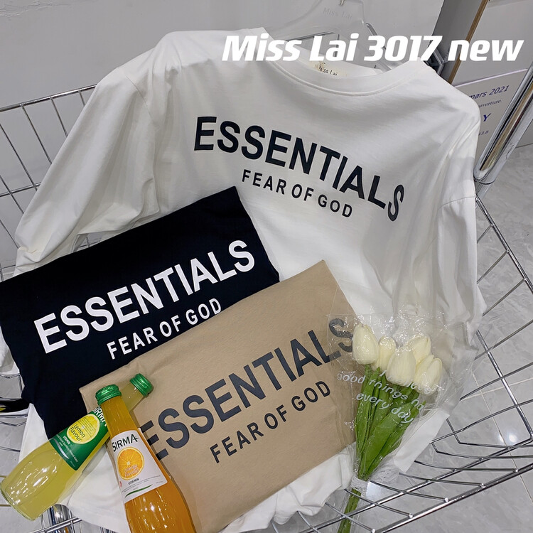 New in autumn! [HH &MISS LAI] letter print loose long-sleeved T-shirt 3017# L