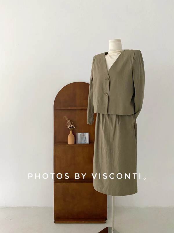 New in early autumn! [C Ouni] Elastic waist loose all-match skirt C360-L9677-1# GYJ