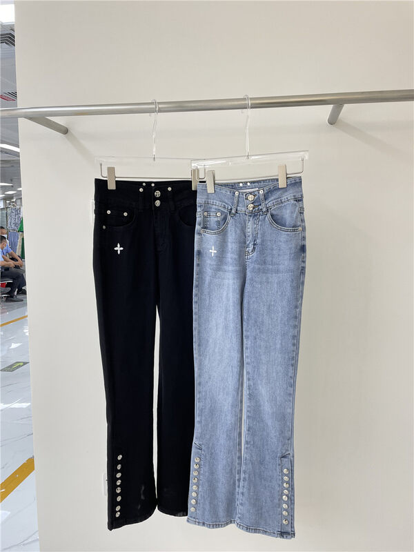 Early autumn new style! [HS Korea Custom] Spice Girls Breasted Jeans 906103# HJY