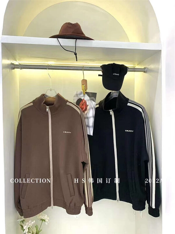 Autumn is new! [HS Korea custom] casual sports style zipper sweater 37109# HJY