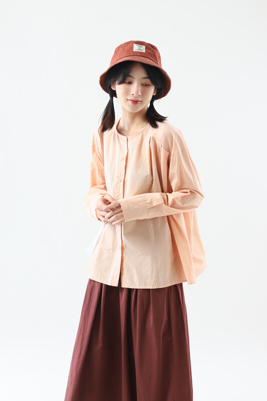 [Original Sansu Clothing Products] Literary Fan Retro Casual Shirt 37991