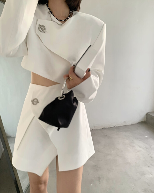 【UNITY】Irregular commuter temperament short fashion suit (two-piece skirt) Q57001# CQW