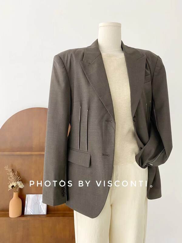 New in early autumn! [C Ouni] round neck all-match pullover warm sweater C605-9M2309611905# GYJ