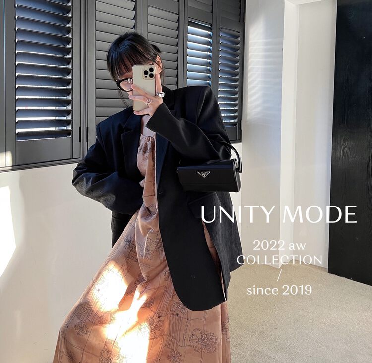 【UNITY】Loose Casual Versatile Slit Suit (Women's Jacket) F261010# CQW