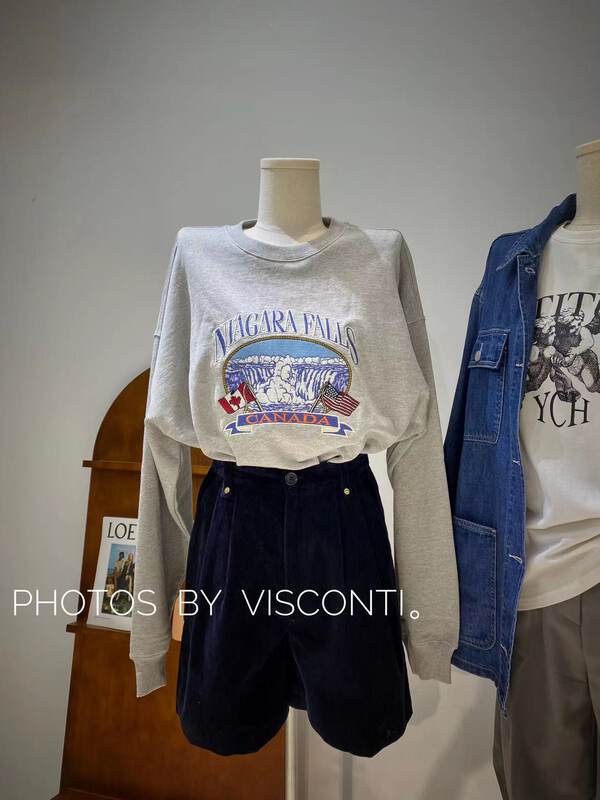 New in early autumn! [C Ouni] Embroidered fashion loose sweater C725-82788# GYJ