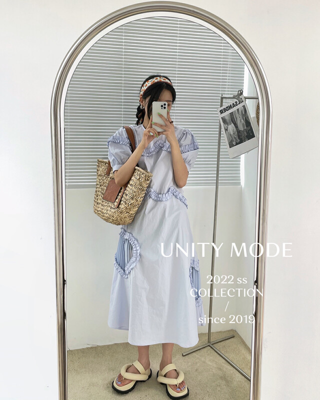 New in early summer!  【UNITY】Korean Love Fashion Dress 8691-1# CQW