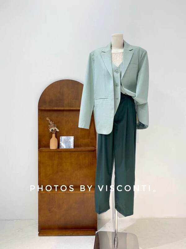 New in autumn! [C Ouni] High waist straight wide leg trousers C220-9508# GYJ