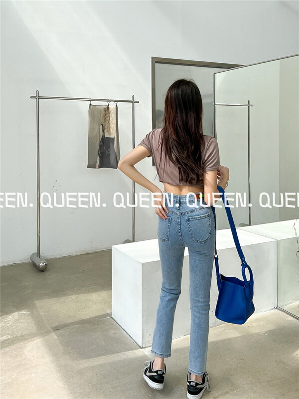 New in early spring!  【QUEEN1】Korean style skinny jeans 525# OZQ