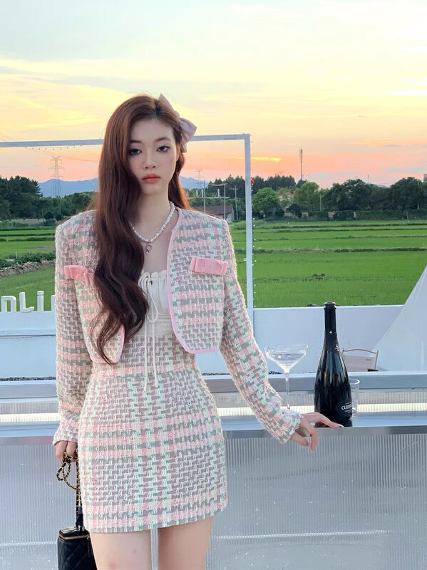 Autumn is new! [RASION] Xiaoxiang style all-match short coat + slim Korean dress suit 5328# LSL