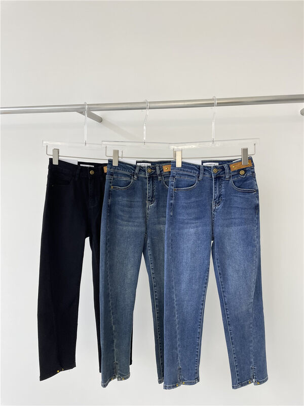 Early autumn new style! [HS Korea Custom] Labeled skinny jeans 9061381# HJY