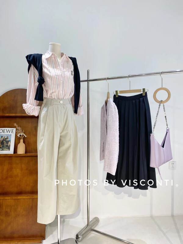 New in early autumn! [C Ouni] Korean version of simple wide-leg casual pants C718-H3388# GYJ