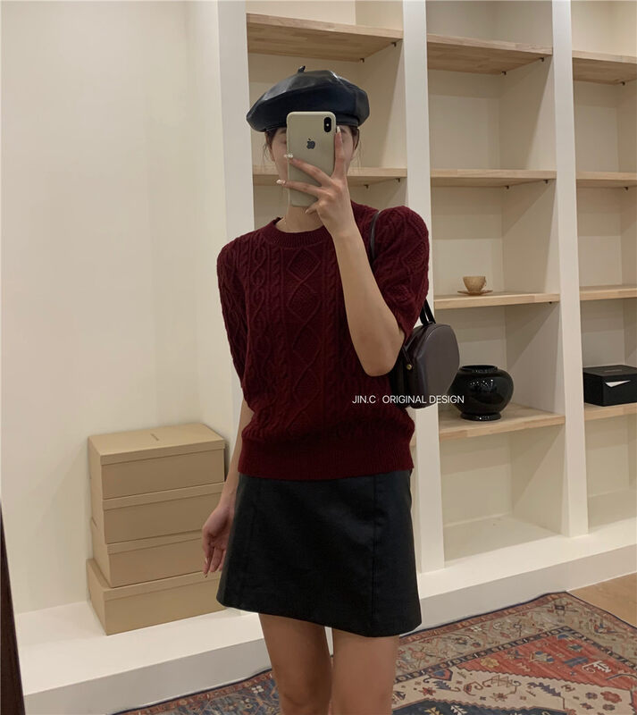 New in autumn! [JIN.C] pullover clean comfortable knitted sweater Z9336# L