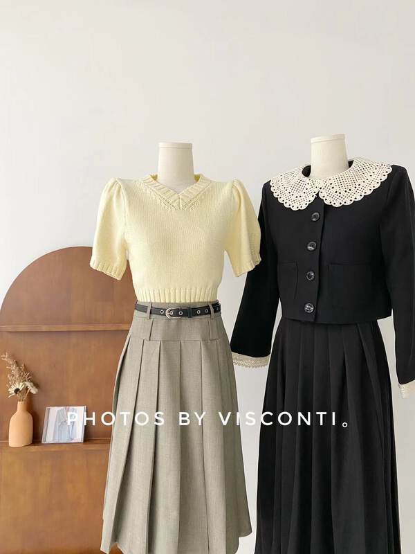 New in early autumn! [C Ouni] Lace fashion sweet short coat C621-8916# GYJ