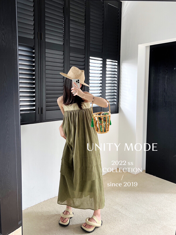 【UNITY】Luxury loose suspender dress 8039# CQW