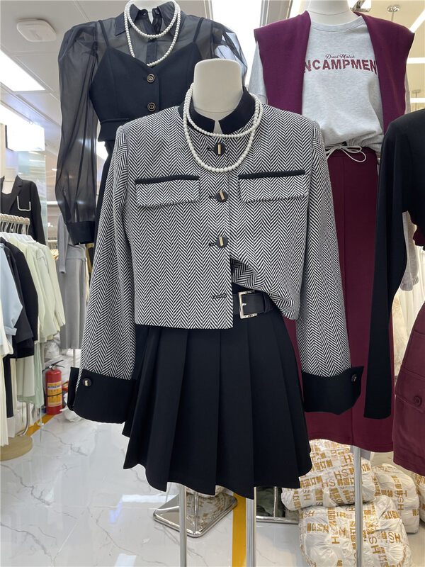 Autumn is new! [HS Korea Custom] Temperament Small Fragrance Short Jacket 98732# HJY