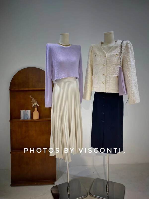 New in early autumn! [C Ouni] pleated fashion all-match skirt C722-M3394# GYJ