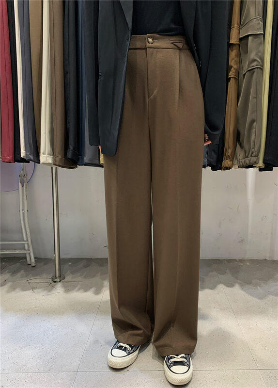 New in autumn! [DCT] commuting simple elastic waist trousers 7798# WPL