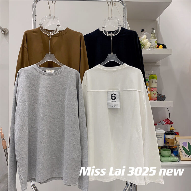 New in autumn! [HH &MISS LAI] Pullover Unisex Casual Comfortable Sweater 3025# L