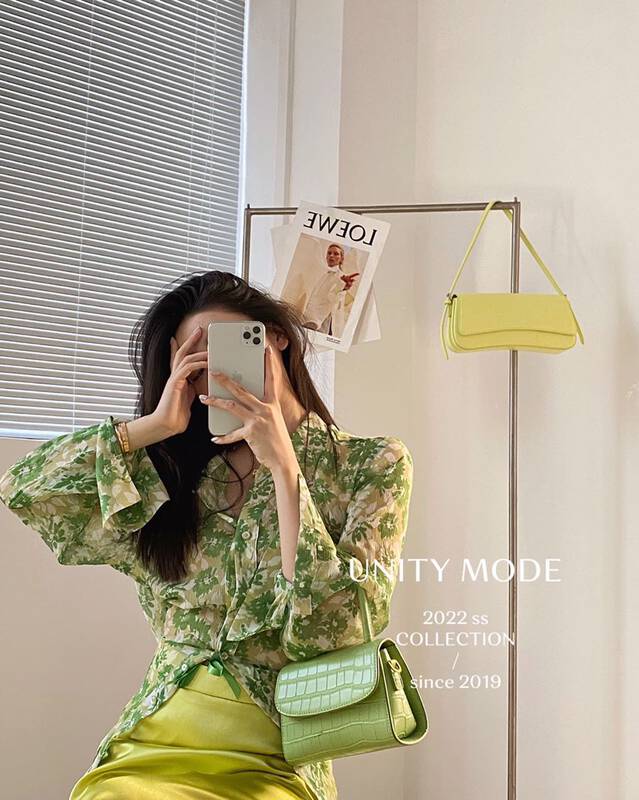 New in early spring!【UNITY】Loose and versatile floral shirt 8605-1# CQW