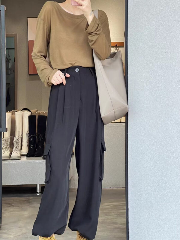 New in autumn! [DCT] commuting simple texture comfortable casual pants 7799# WPL