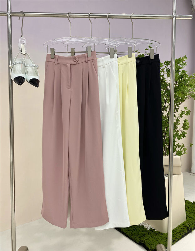 New in early autumn! [HS Korea custom] Korean version of simple solid color casual pants YS1-YS1-XB14-65050-2# GYJ
