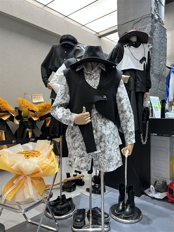 New in autumn! [C Ouni] One button comfortable all-match vest (only vest) C790-9502# HYY