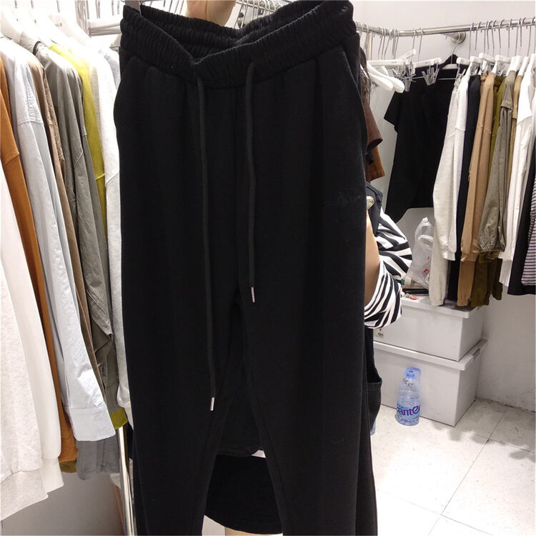 New in early autumn!【MISS Jia】Skinny and simple casual pants 871# L