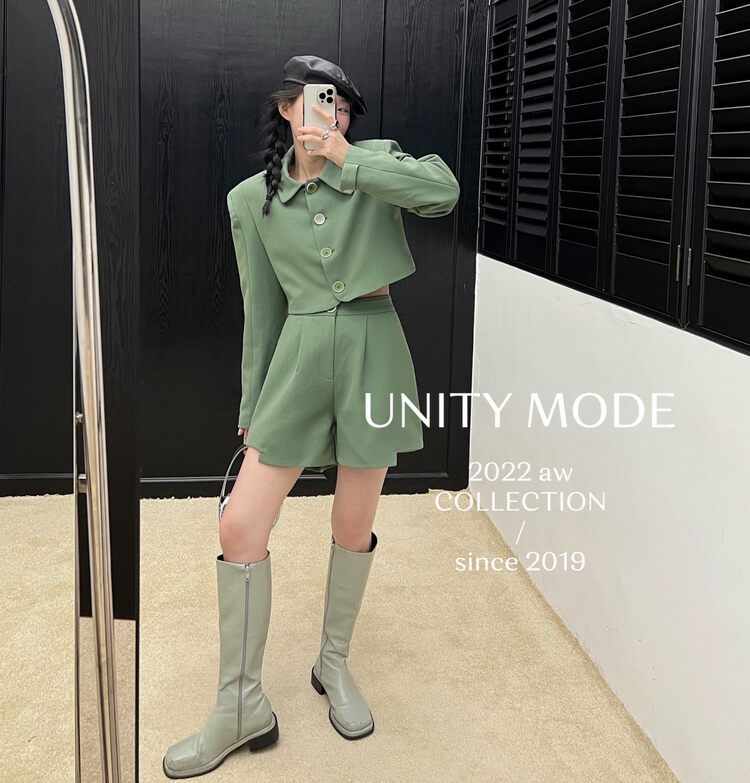 【UNITY】Temperament shorts women's two-piece fashion suit F275002# CQW