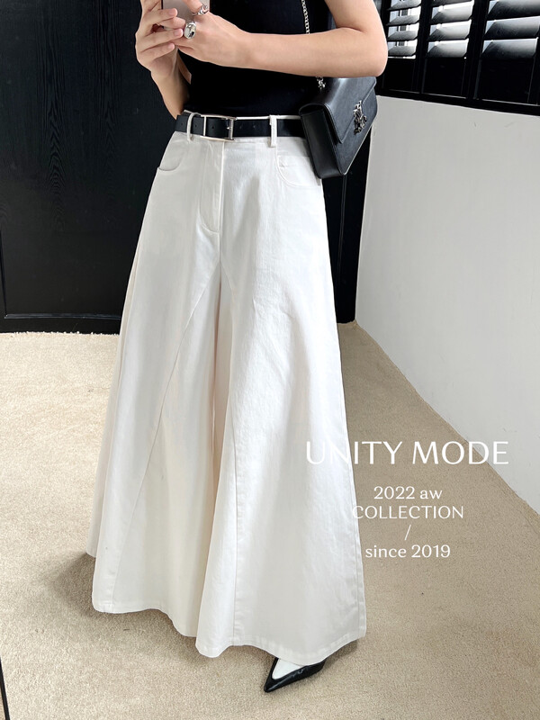 [UNITY] Temperament wide-leg casual pants (women's high-waist drapey trousers) Q27005# CQW