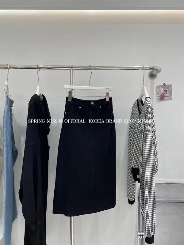 New in early autumn! [MISS Jia] slim casual simple high waist skirt (sell skirt only) K865# L