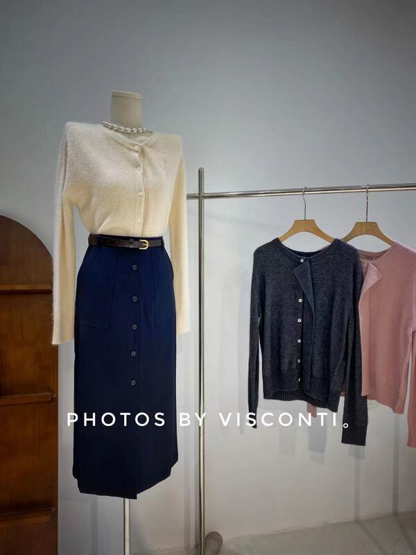 New in early autumn!  [C Ouni] Commuter Simple High Waist Slim Long Skirt (With Detachable Belt) C702-9Q2303781877# GYJ