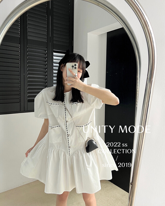 【UNITY】Loose and posing mid-length dress YS1-18008
