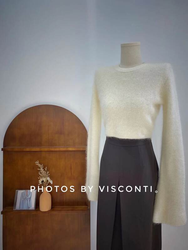 New in early autumn! [C Ouni] Korean version of the simple and versatile warm sweater C500-8318-1# GYJ