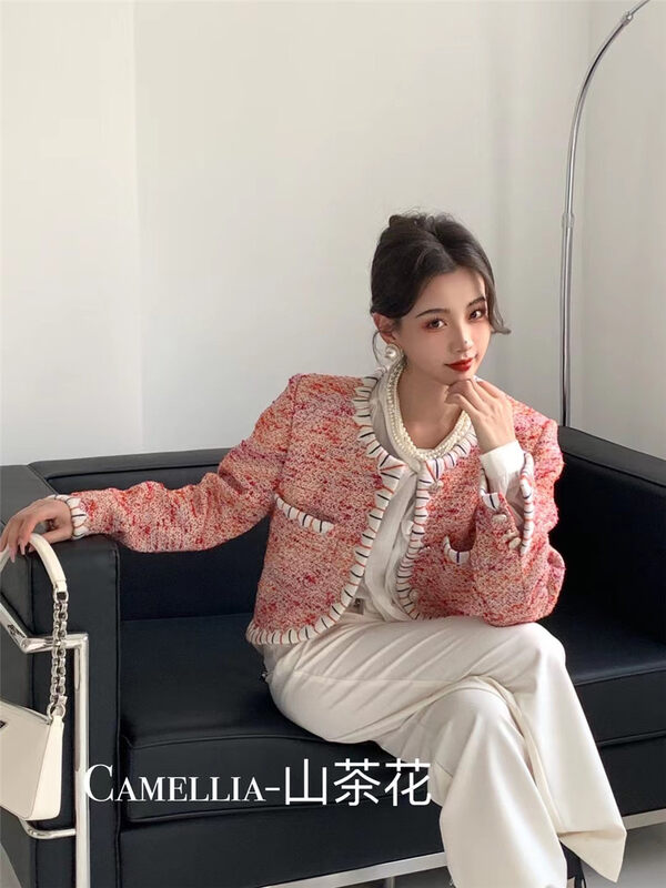 Early autumn new style!【CAMELLIA】Celebrity style short coat 9882# HJY